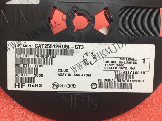 Память EEPROM CAT25512HU5I-GT3 Электрически стираемая программируемая память только для чтения