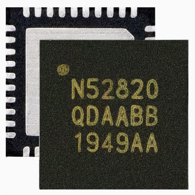 (Поставка, переработка) Микросхема Bluetooth NRF52820-QDAA-R7 Bluetooth 5.3 Система-на-чипе (SoC)