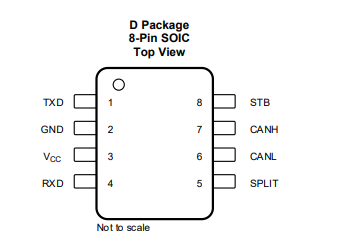 (TI) SN65HVDA1040BQDRQ1 EMC Оптимизированный автомобильный CAN трансивер 1Mbps 8SOIC