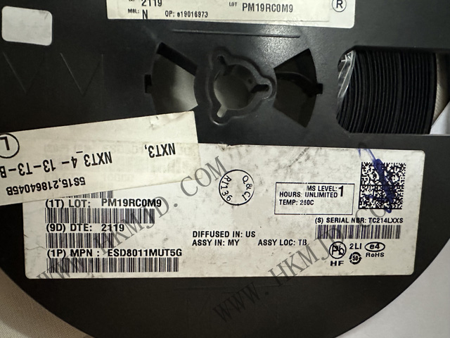 ON ESD8011MUT5G Диод защиты от ОУР сверхнизкой емкости для высокоскоростных линий передачи данных