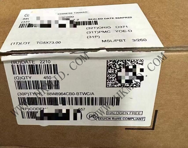 NXP 88W8964CB0-BTWC/A 4 x 4 Wi-Fi® 802.11ac Wave2 с двумя диапазонами частот