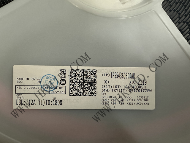 (TI) ИС источника питания TPS54360BDDAR Вход 60 В, 3,5 А Buck DC/DC преобразователь