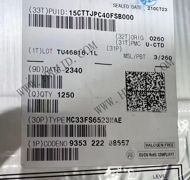Поставка NXP MC33FS6523NAE Чип основы системы безопасного питания с CAN FD и LIN трансиверами