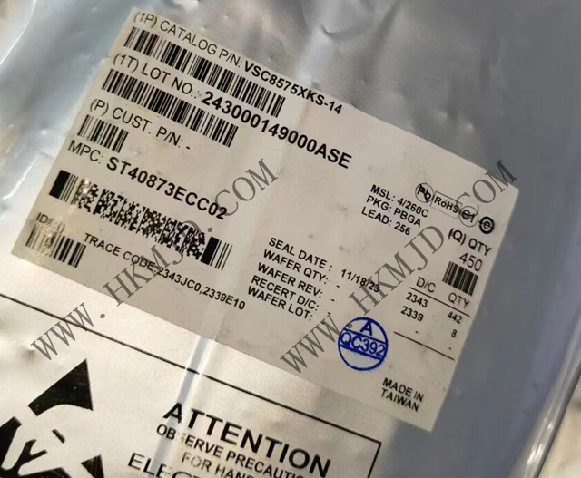 Поставка Ethernet трансивера VSC8575XKS-14 4-Port GbE Медь/волокно PHY с (Q)SGMII