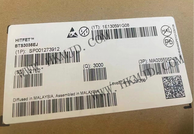 Infineon BTS3035EJ Интеллектуальный одноканальный переключатель с низким уровнем бокового питания