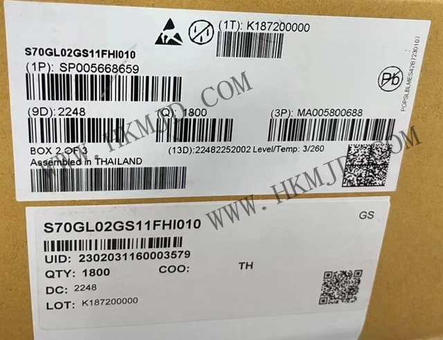 Поставка NOR Flash S70GL02GS11FHI010 FLASH - NOR Память IC 2Gb Параллельно 110 нс 64-FBGA