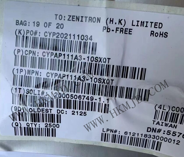 Главный контроллер загрузки EZ-PD™ PAG1P CYPAP111A3-10SXQT для зарядных устройств и адаптеров USB PD