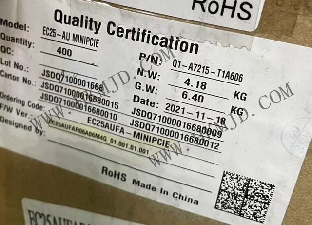 Модуль Quectel 4G LTE Cat-4 EC25AUFA-MINIPCIE разработан для доменов M2M и IoT