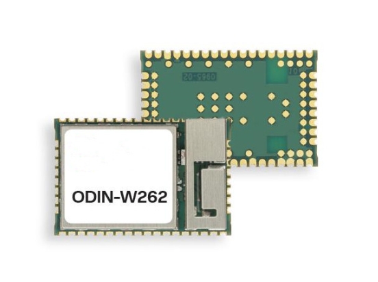 ODIN-W262-06B u-blox Независимый двухчастотный модуль Wi-Fi и Bluetooth со встроенной антенной