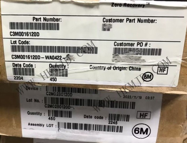 Карбид кремния MOSFET C2M0280120D SIC MOSFET 1200V RDS ON 280 mOhm