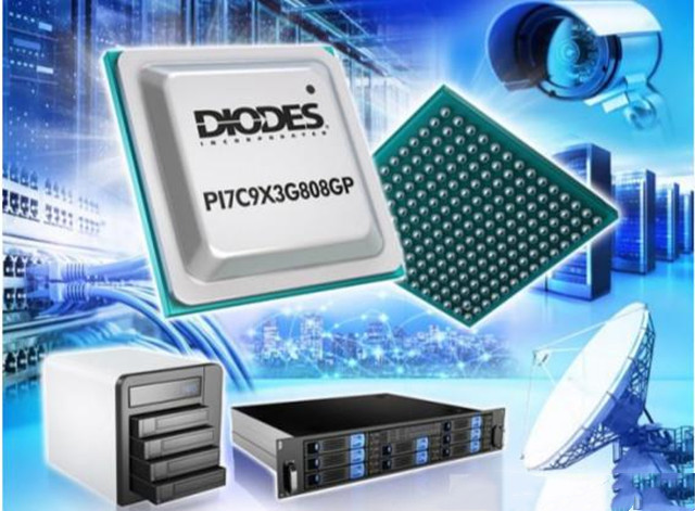 Diodes запускает 8-портовый коммутатор пакетов PCIe 3.0 - PI7C9X3G808GP