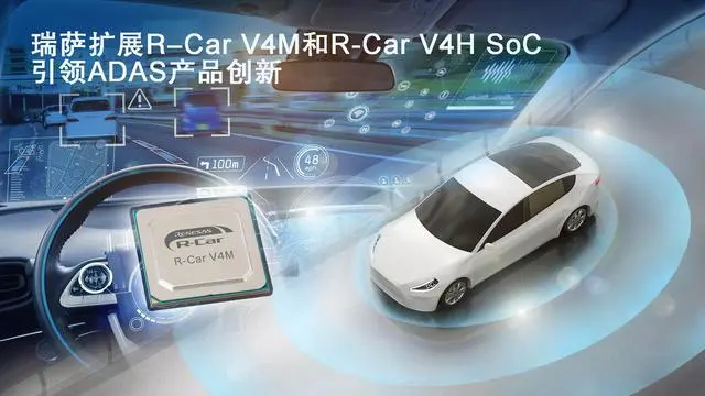 Renesas выпускает энергоэффективную автомобильную SoC четвертого поколения R-Car - серию R-Car V4M