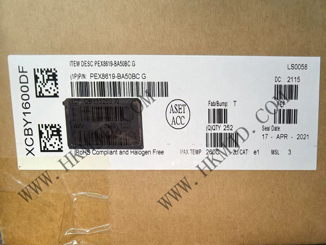 16-канальный, 16-портовый коммутатор PCI Express PEX8619-BA50BCG [Broadcom], 19 x 19 мм PBGA