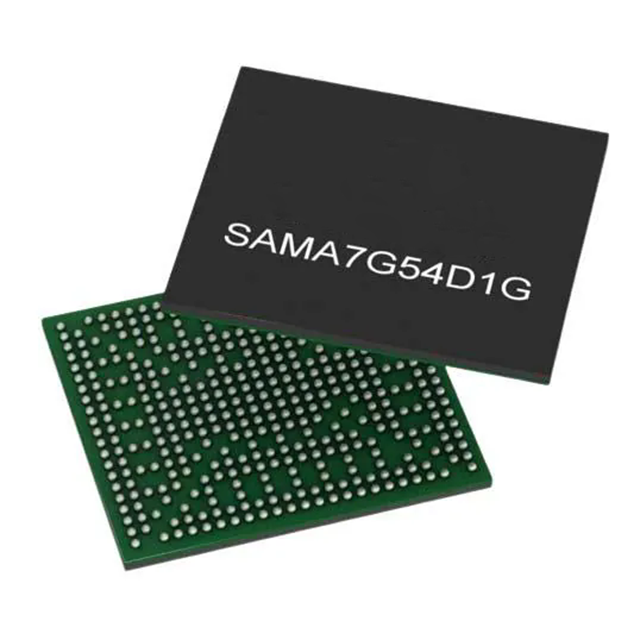 Микропроцессоры Microchip SAMA7G54D1GT-I/4UB ARM Cortex A7 MPU MIPI-камерой интегрированной DDR3L