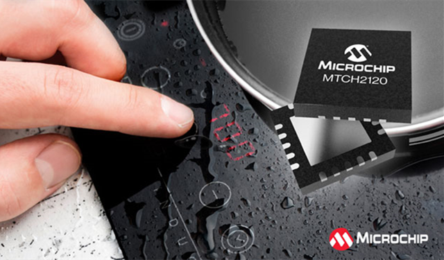 Microchip представляет новый емкостный сенсорный контроллер MTCH2120