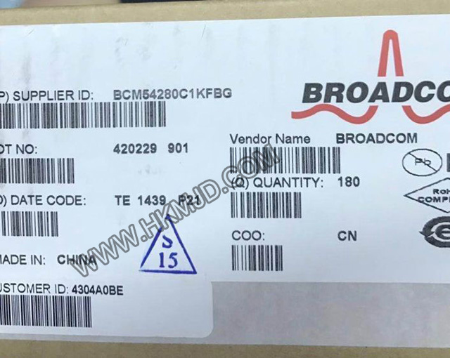 Broadcom (BCM54280C1KFBG) восьмипортовый SGMII медный Gigabit Ethernet приемопередатчик