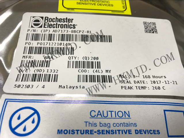 AD7173-8BCPZ: 8/16 канал, 31,25 kSPS, 24 верн-в ADC