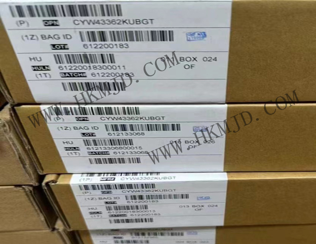 Cypress CYW43362KUBGT Одночиповая интегрированная микросхема Wi-Fi 4 2,4 ГГц IEEE 802.11™