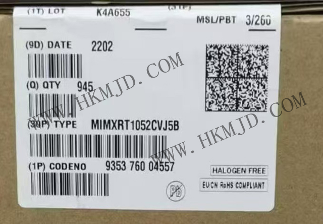 NXP MIMXRT1052CVJ5B i.MX RT1050 Crossover MCU с ядром Arm Cortex-M7