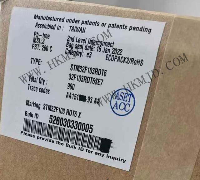 ST STM32F103RDT6 высокоплотный основной производительный рычаг cortex-m3 32-разрядный MCU