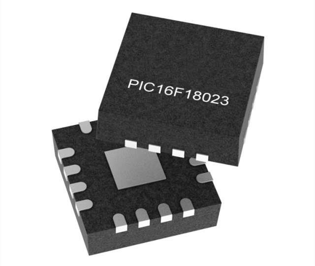 Microchip PIC16F18023-I/MG MCU: 32 МГц, 8-битный микроконтроллер PIC16F (3,5 КБ флэш-памяти) QFN-16