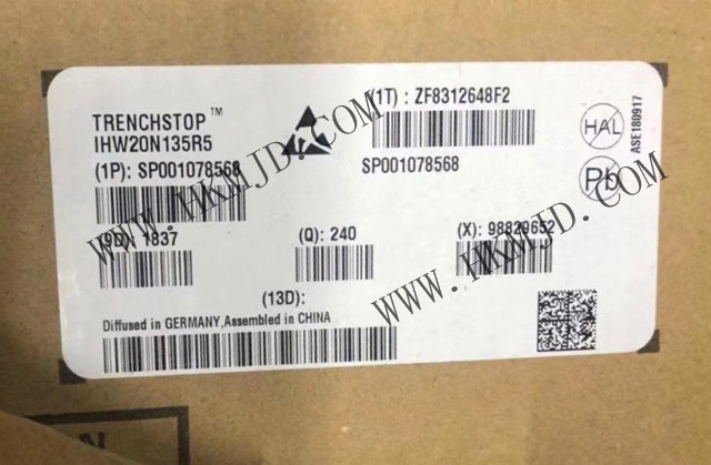 [ IHW20N135R5 ] 1350 V IGBT монолитный интегрированный диод обратной проводимости в упаковке TO247