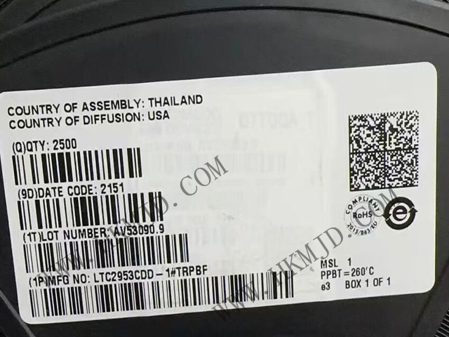 ADI LTC2953CDD-1 Кнопочный контроллер включения/выключения с контролем напряжения
