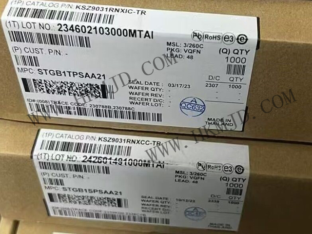 Поставка, утилизация [Microchip] KSZ9031RNXIC Трансивер Gigabit Ethernet с интерфейсом RGMII
