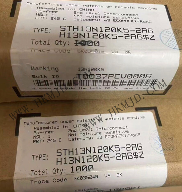 Силовой MOSFET автомобильного класса STH13N120K5-2AG - 1200 В N-канальный MDmesh K5 Technology