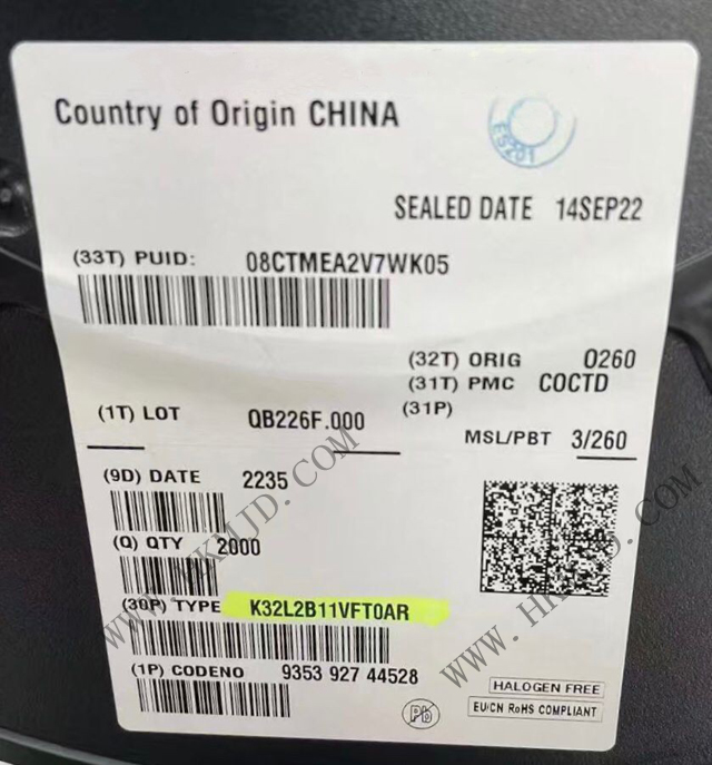 [Поставка] NXP K32L2B11VFT0AR — MCU с сверхнизким энергопотреблением | Ядро Arm Cortex-M0+