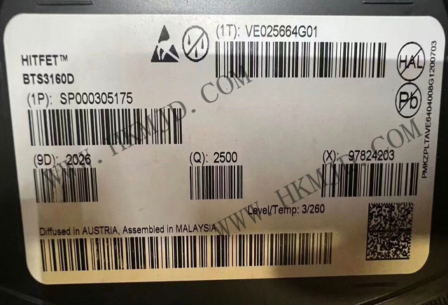 Infineon BTS3160D одноканальный интеллектуальный низкоуровневый силовой переключатель