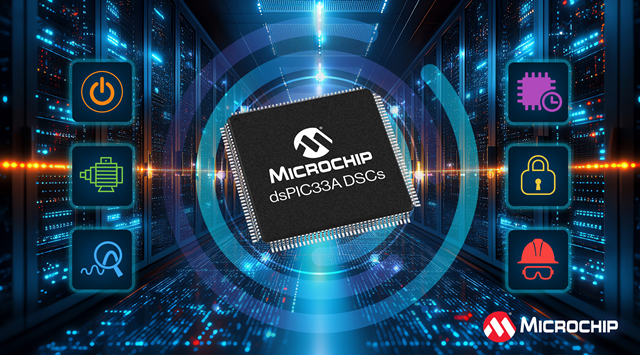 Microchip модернизирует свою линейку цифровых сигнальных контроллеров dsPIC33A (DSC)