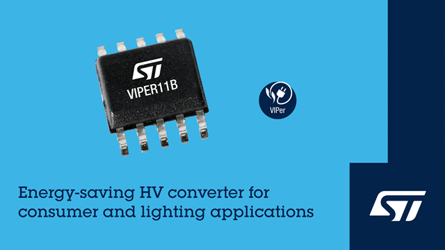 Преобразователи энергии VIPer11B ST интегрированы в богатые функции, которые помогают упрощать схемы