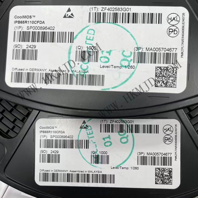 Поставка IPB65R110CFDA — Infineon 650 В автомобильный N-канальный CoolMOS™ CFDA MOSFET
