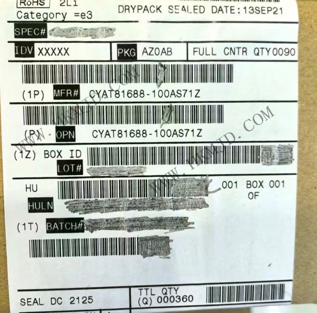 Контроллер сенсорного экрана CYAT81688-100AS71Z PSoC™ автомобильный мультитач Gen6XL