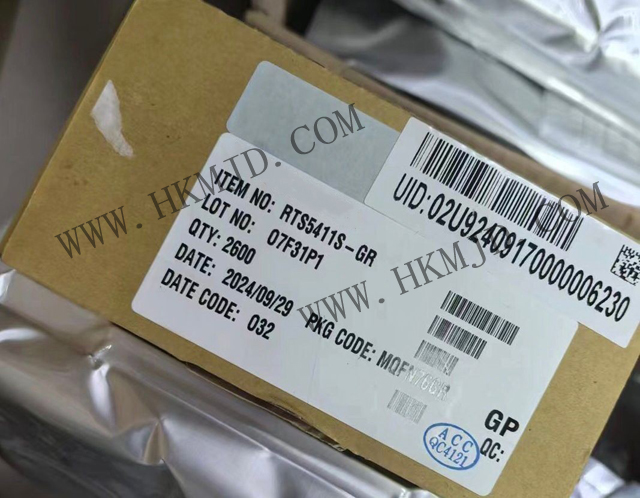 (USB-интерфейсный чип) REALTEK RTS5411S-GR USB3.2 Gen1 4-портовый концентратор-контроллер