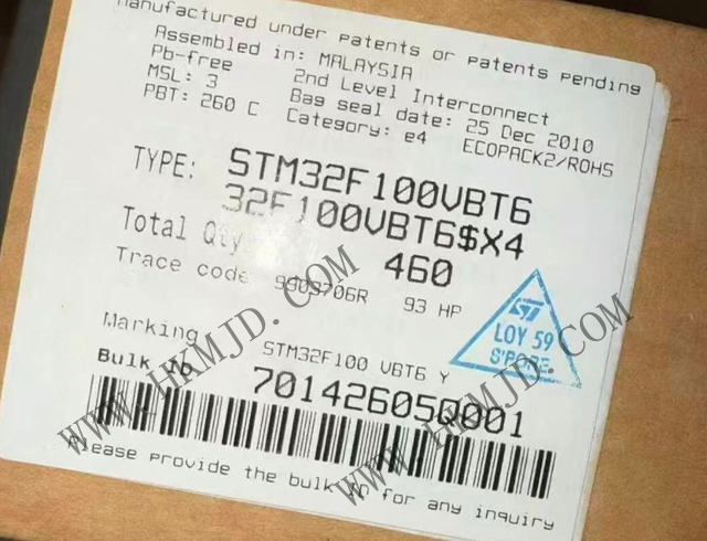 ST STM32F100VBT6 32-разрядный одноядерный MCU ARM Cortex-M3 с тактовой частотой 72 МГц
