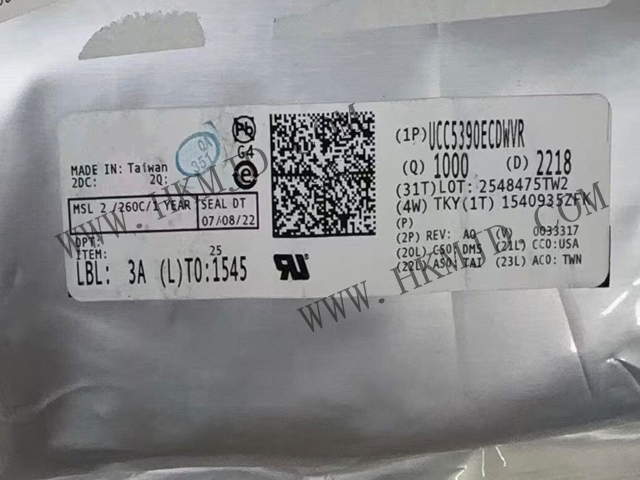 Поставка TI UCC5390ECDWVR 3 кВрмс/5 кВрмс, ±10 А одноканальный изолированный драйвер затвора