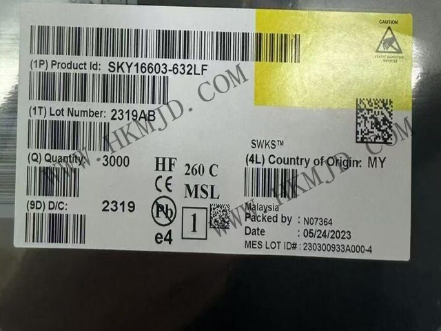 В наличии: Skyworks SKY16603-632LF 0,6-6 ГГц высоколинейный двухконтактный диодный ограничитель