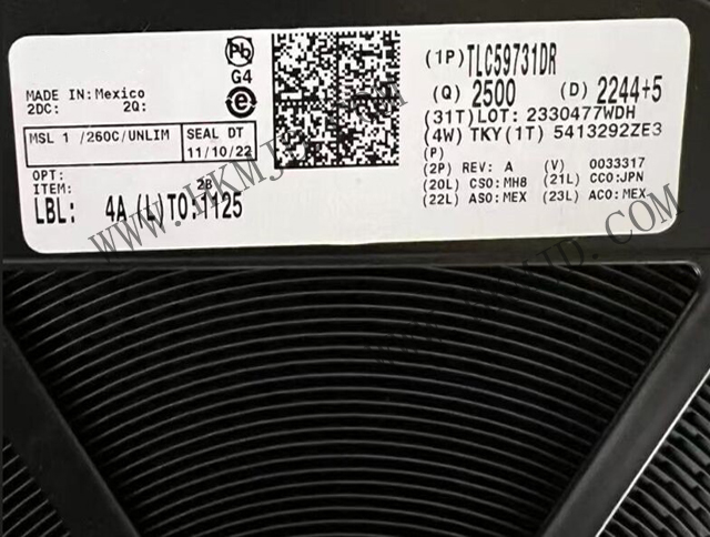 TI TLC59731DR 3-канальный 8-разрядный PWM-драйвер светодиодов с однопроводным интерфейсом