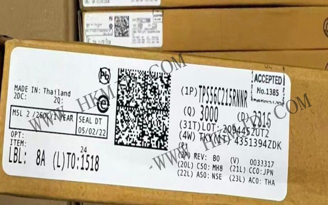 Оригинальный в наличии (TI) TPS56C215RNNR Синхронный SWIFT™ Buck конвертер с управлением D-CAP3