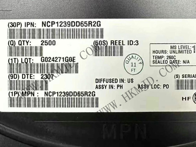 ON NCP1239DD65R2G 65 кГц Режим тока Контроллер для летучих преобразователей с ВН запуском
