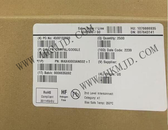 Maxim MAX40003ANS02 600 нА нановаттный 4-контактный аналоговый компаратор