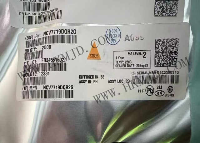 ON NCV7719DQR2G 8-канальный драйвер полумоста с функциями защиты для автомобильной промышленности